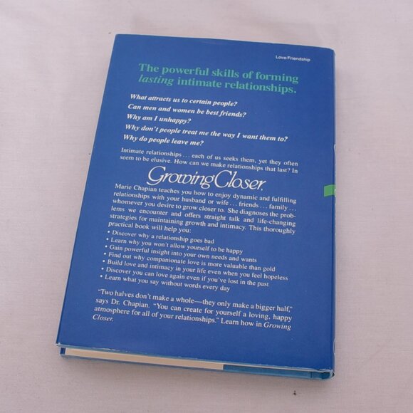 Growing Closer: The Intimacy of Love And Friendship by Marie Chapian - Picture 3 of 7
